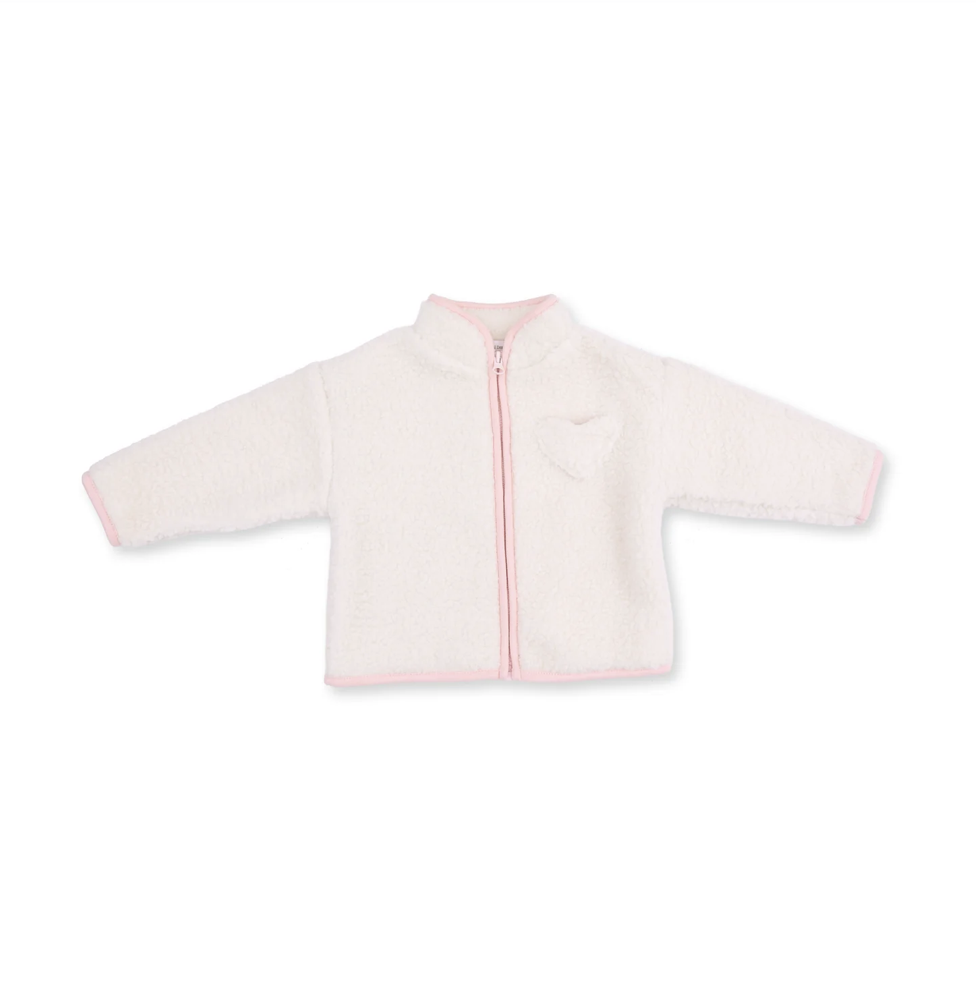 Angel Dear Angel Dear Sherpa Zip Jacket with Lining