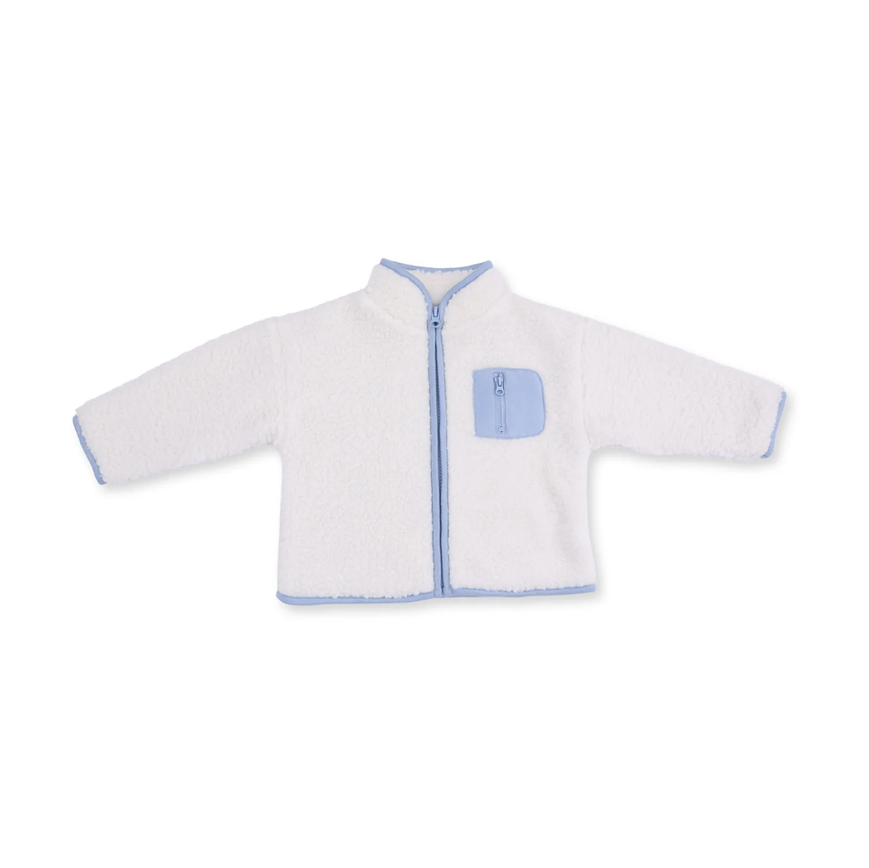Angel Dear Angel Dear Sherpa Zip Jacket with Lining