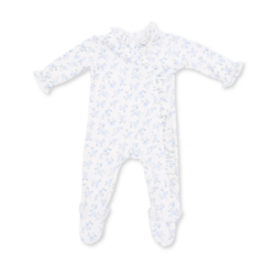 Angel Dear Angel Dear Rose Briar Kimono Ruffle Snap Footie