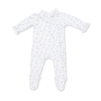 Angel Dear Angel Dear Rose Briar Kimono Ruffle Snap Footie