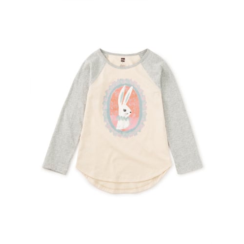 Tea Collection Tea Cameo Bunny Graphic Raglan Tee