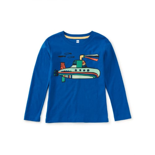 Tea Collection Tea Green Submarine Graphic Tee