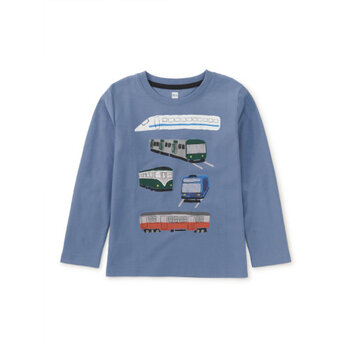 Tea Collection Tea Trains Trains Trains Graphic Tee