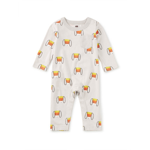 Tea Collection Tea Long Sleeve Pocket Baby Romper
