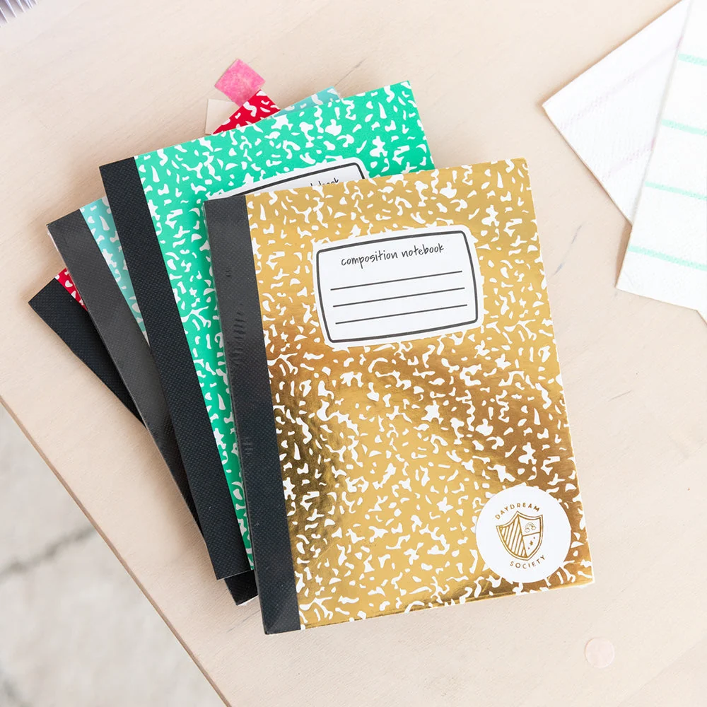 Daydream Society Gold Mini Composition Notebook