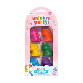 ooly Ooly Unicorn Party Finger Crayons - Set of 6