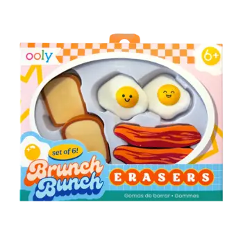 ooly Ooly Brunch Bunch Breakfast Erasers - Set of 6