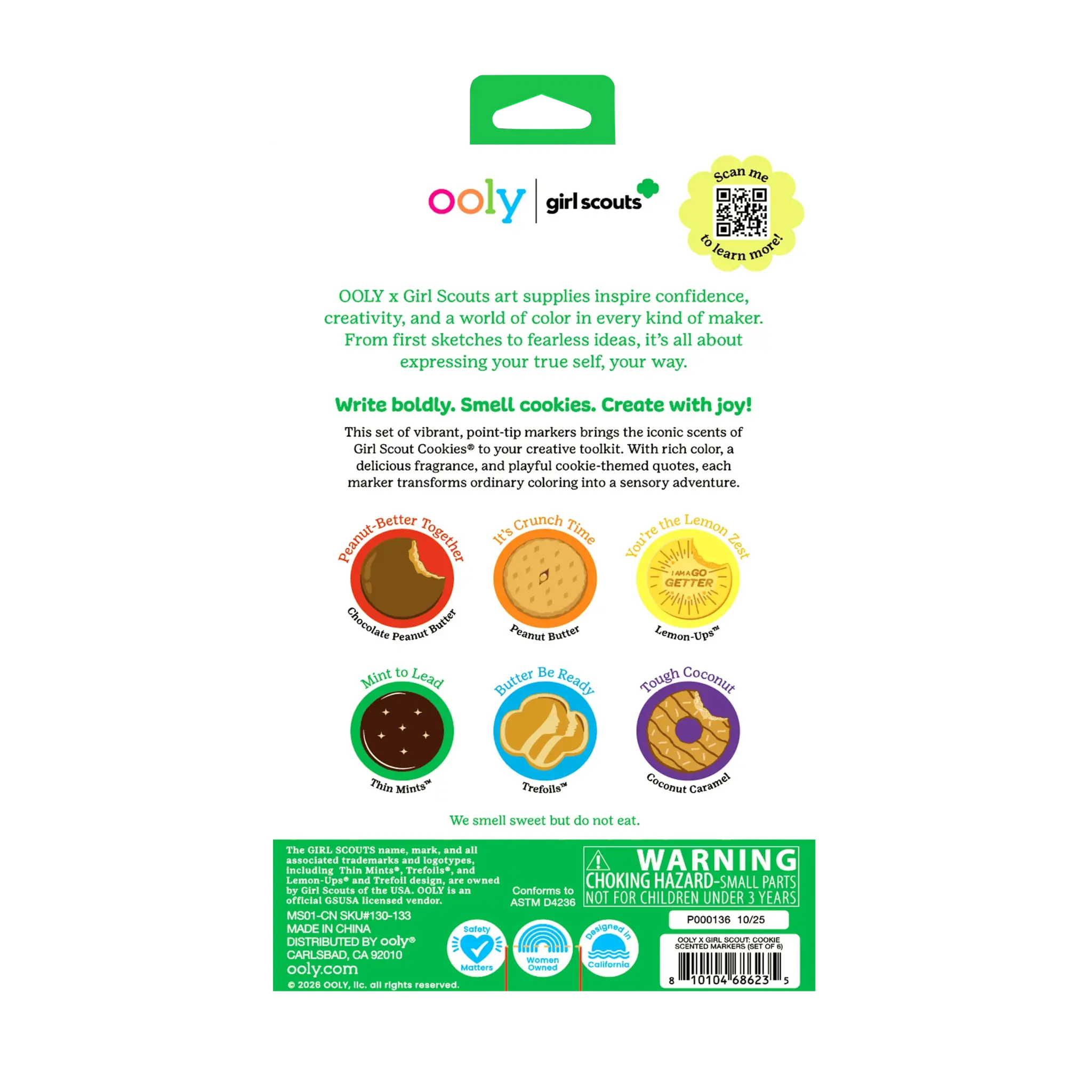 ooly Ooly x Girl Scouts Cookie Scented Markers - Set of 6