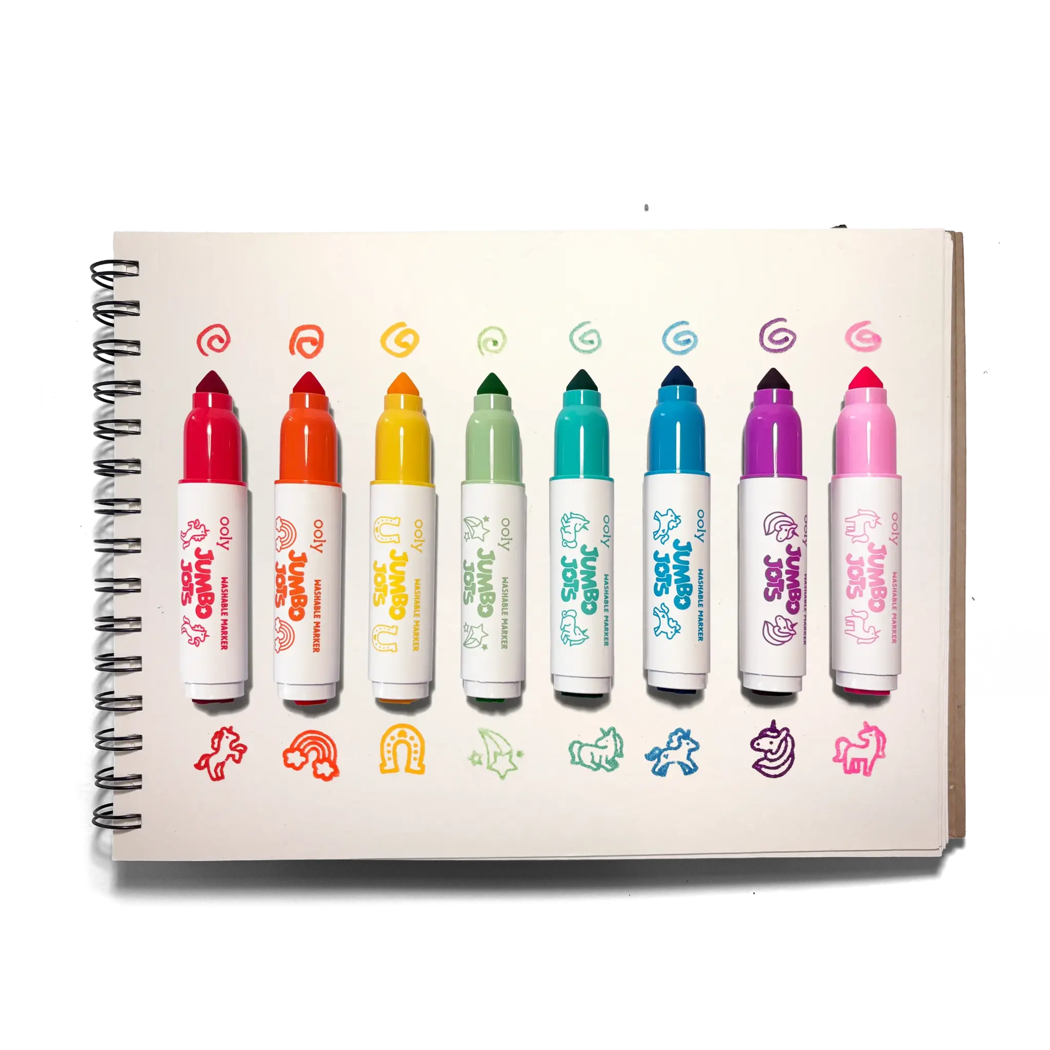 ooly Ooly Jumbo Jots Dual Tip Unicorn Markers - Set of 8