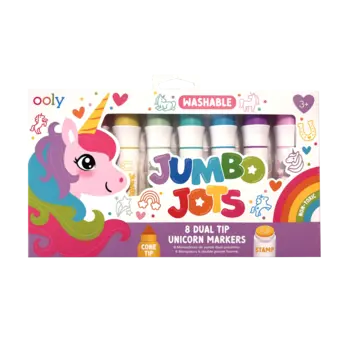 ooly Ooly Jumbo Jots Dual Tip Unicorn Markers - Set of 8