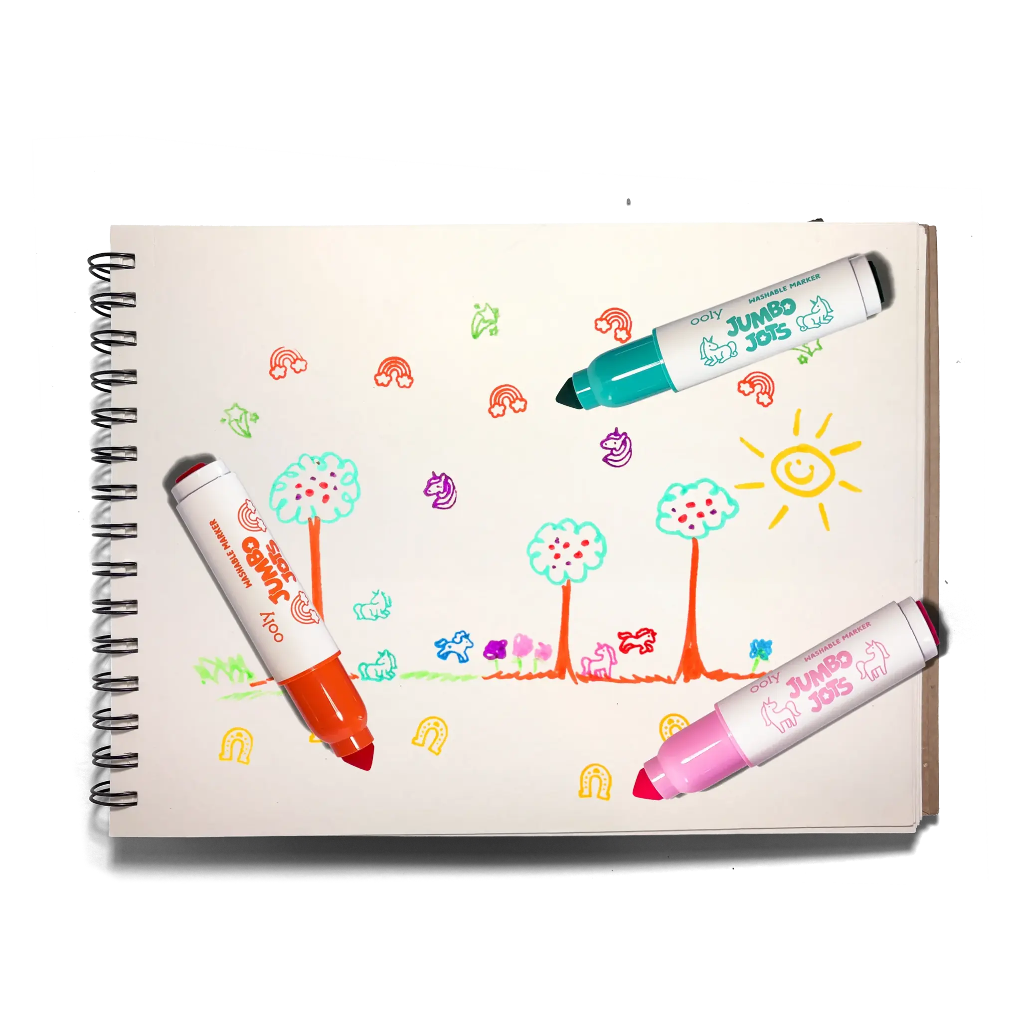 ooly Ooly Jumbo Jots Dual Tip Unicorn Markers - Set of 8