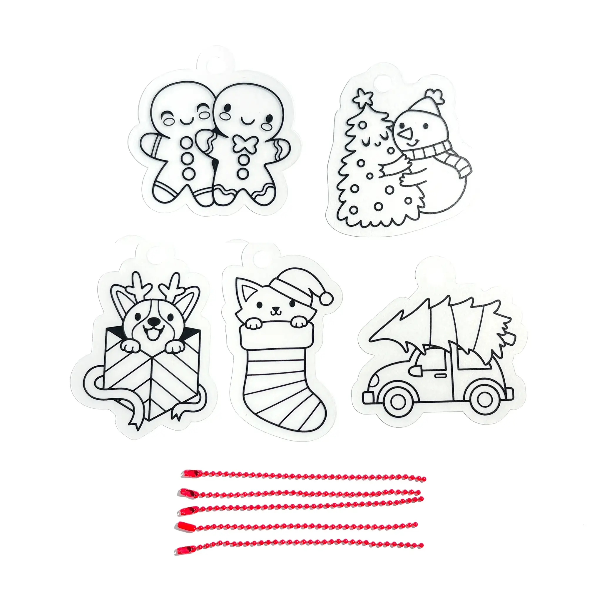 ooly Ooly Mini Shrink-Its! DIY Shrink Art Kit - Holly Jolly