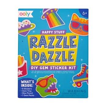 ooly Ooly Mini Razzle Dazzle DIY Gem Sticker Kit - Happy Stuff
