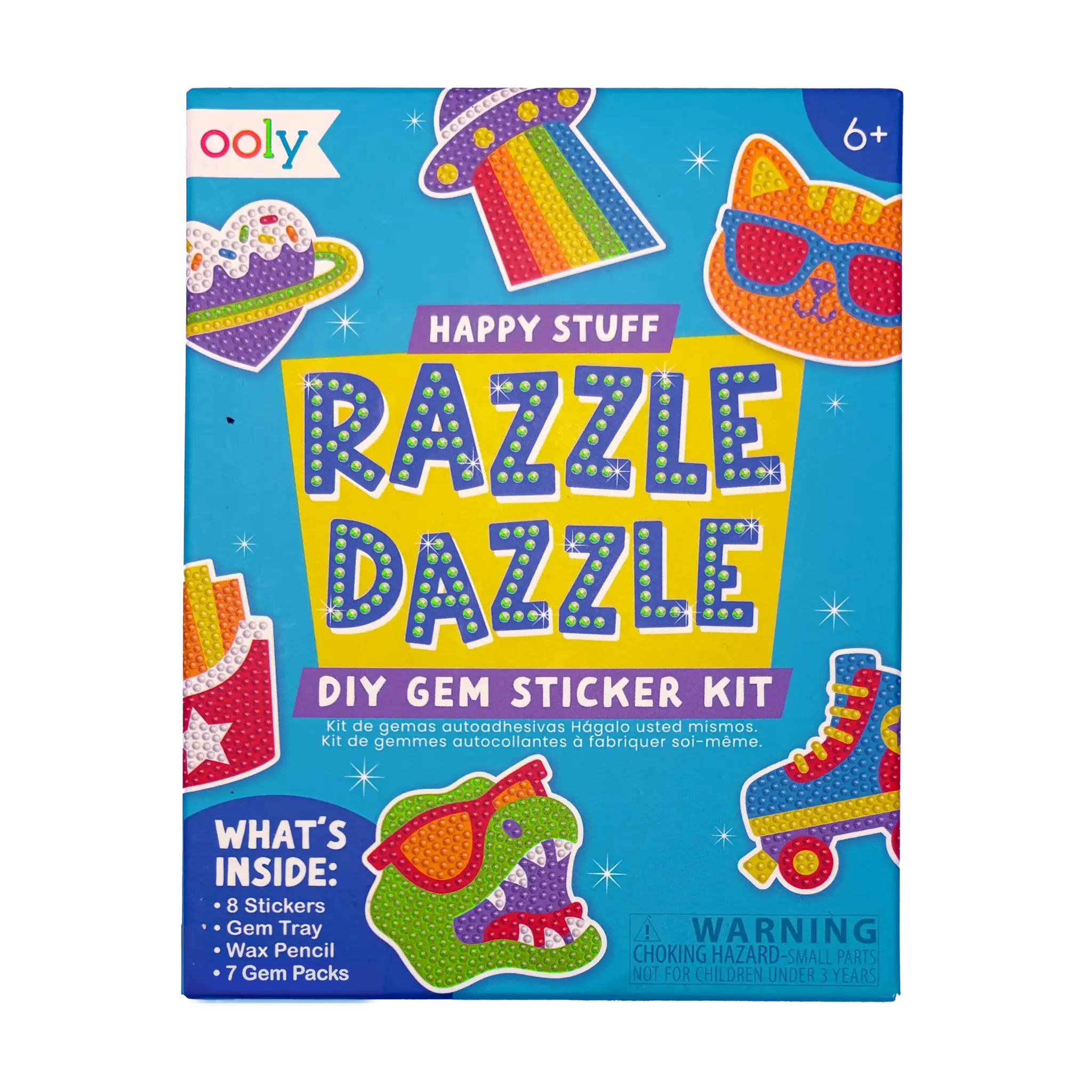 ooly Ooly Mini Razzle Dazzle DIY Gem Sticker Kit - Happy Stuff