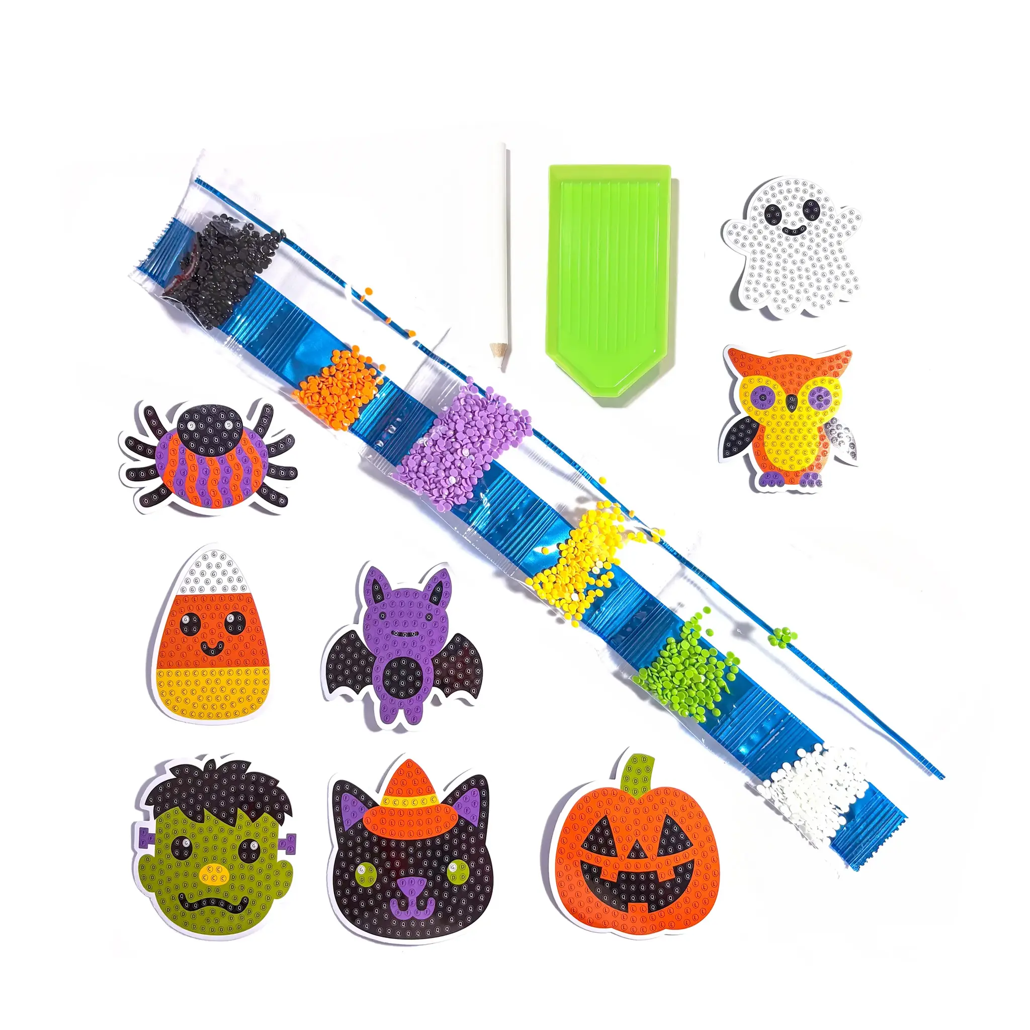 ooly Ooly Mini Razzle Dazzle DIY Gem Sticker Kit - Spooky Fun
