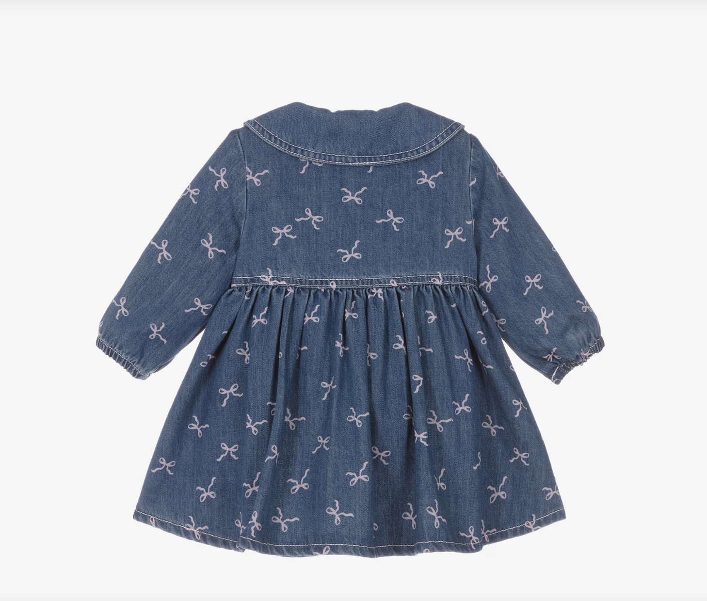 Billieblush Billieblush Denim Bow Print Dress