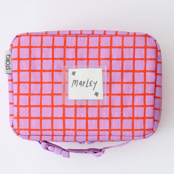 Kindred Bravely Kindred Bravely Cool Kid Lunch Box-Orchid Grid
