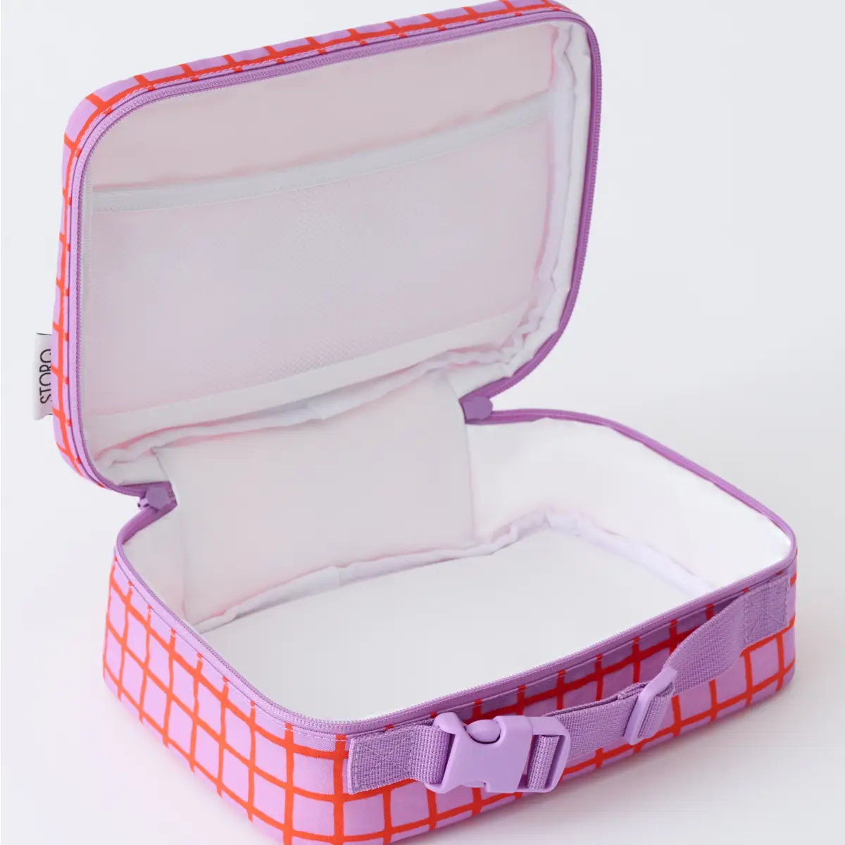 Kindred Bravely Kindred Bravely Cool Kid Lunch Box-Orchid Grid