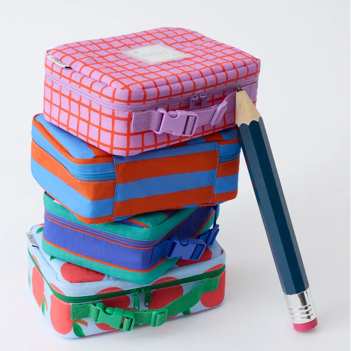 Kindred Bravely Kindred Bravely Cool Kid Lunch Box-Orchid Grid