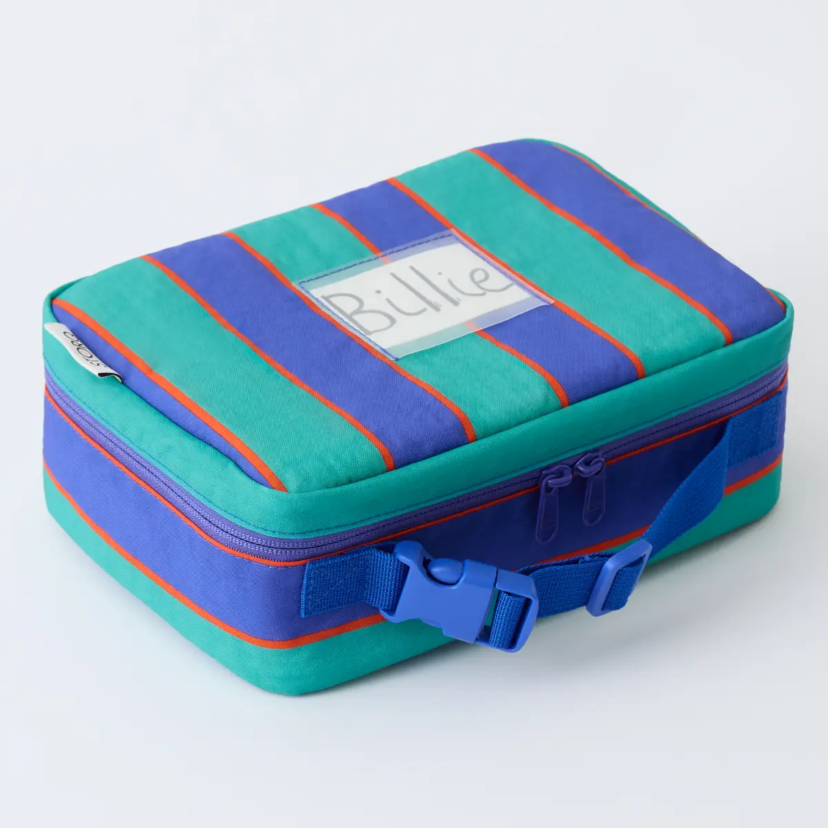 Kindred Bravely Kindred Bravely Cool Kid Lunch Box- Navy & Green Stripe