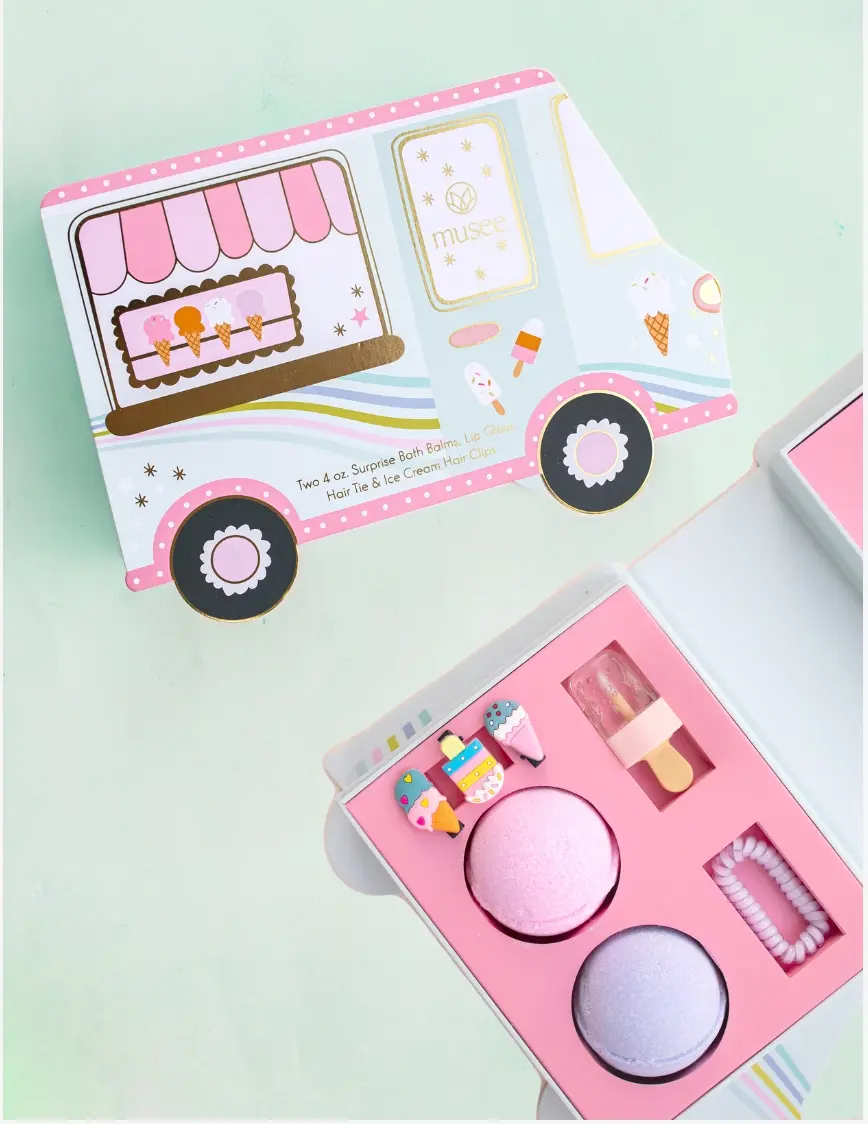 Musee Musee Ice Cream Truck Bath Balm & Accessory Set