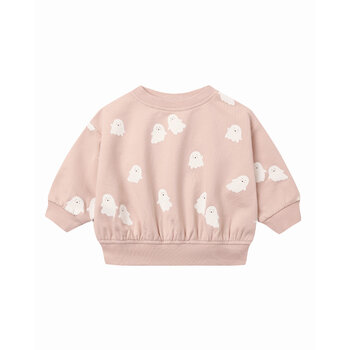 Quincy Mae Quincy Mae Sweet Ghost Relaxed Fleece Sweatshirt