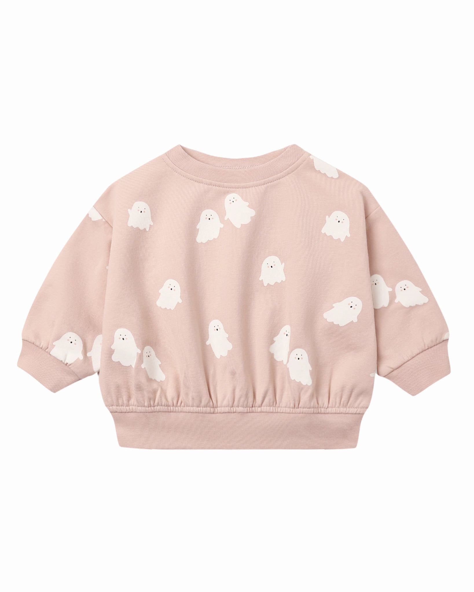 Quincy Mae Quincy Mae Sweet Ghost Relaxed Fleece Sweatshirt