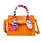 Vivid Crocodile Scarf Handbag  Orange