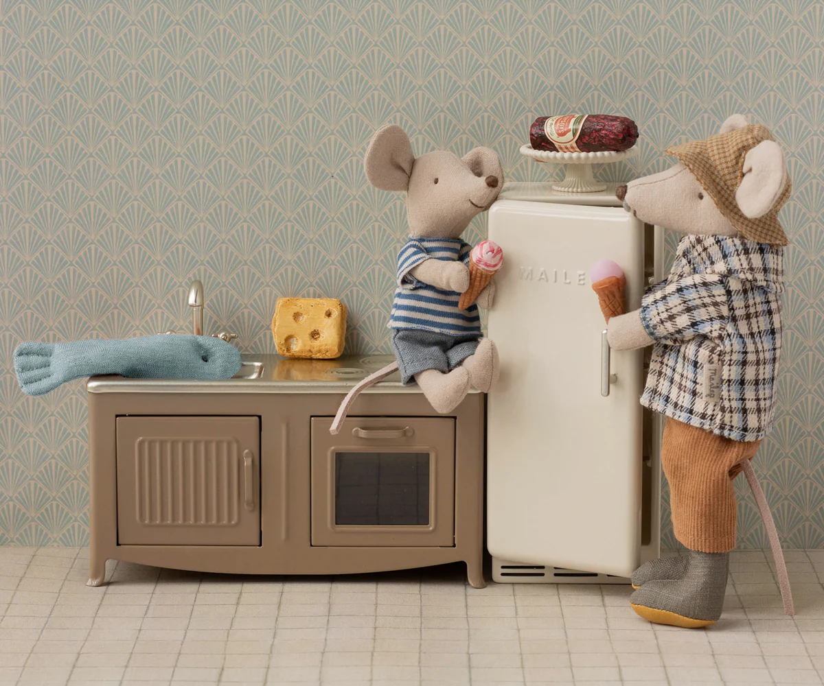 maileg Maileg Fridge, Mouse - Off white