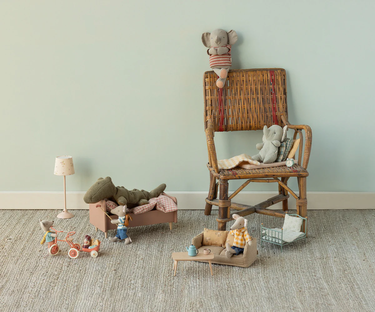 maileg Maileg Safari friends, Crocodile, Small - Olive Green