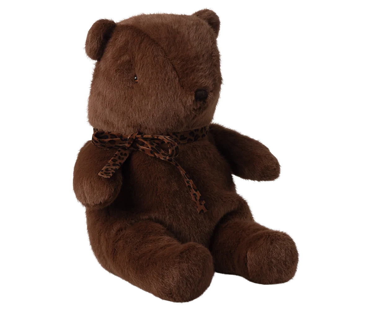 maileg Maileg Teddy bear plush, Medium - Dark Chocolate