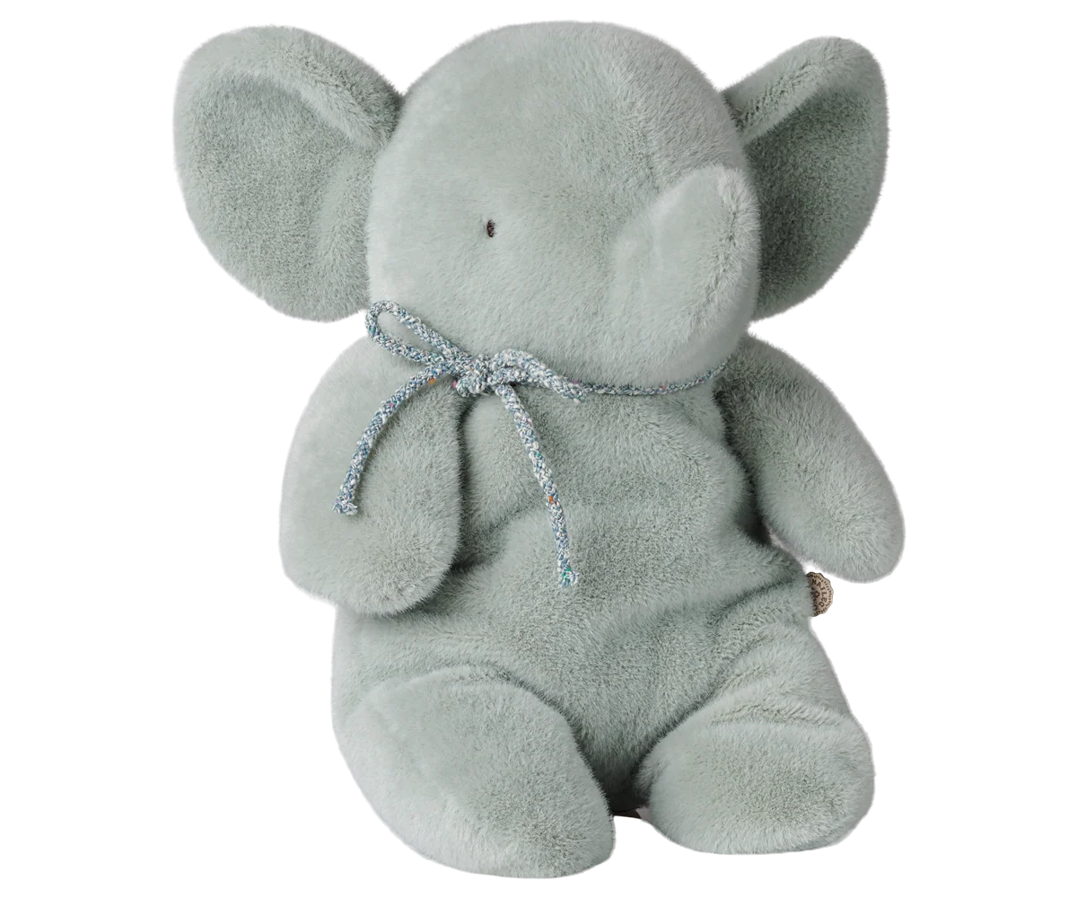 maileg Maileg Elephant plush, Medium - Soft mint
