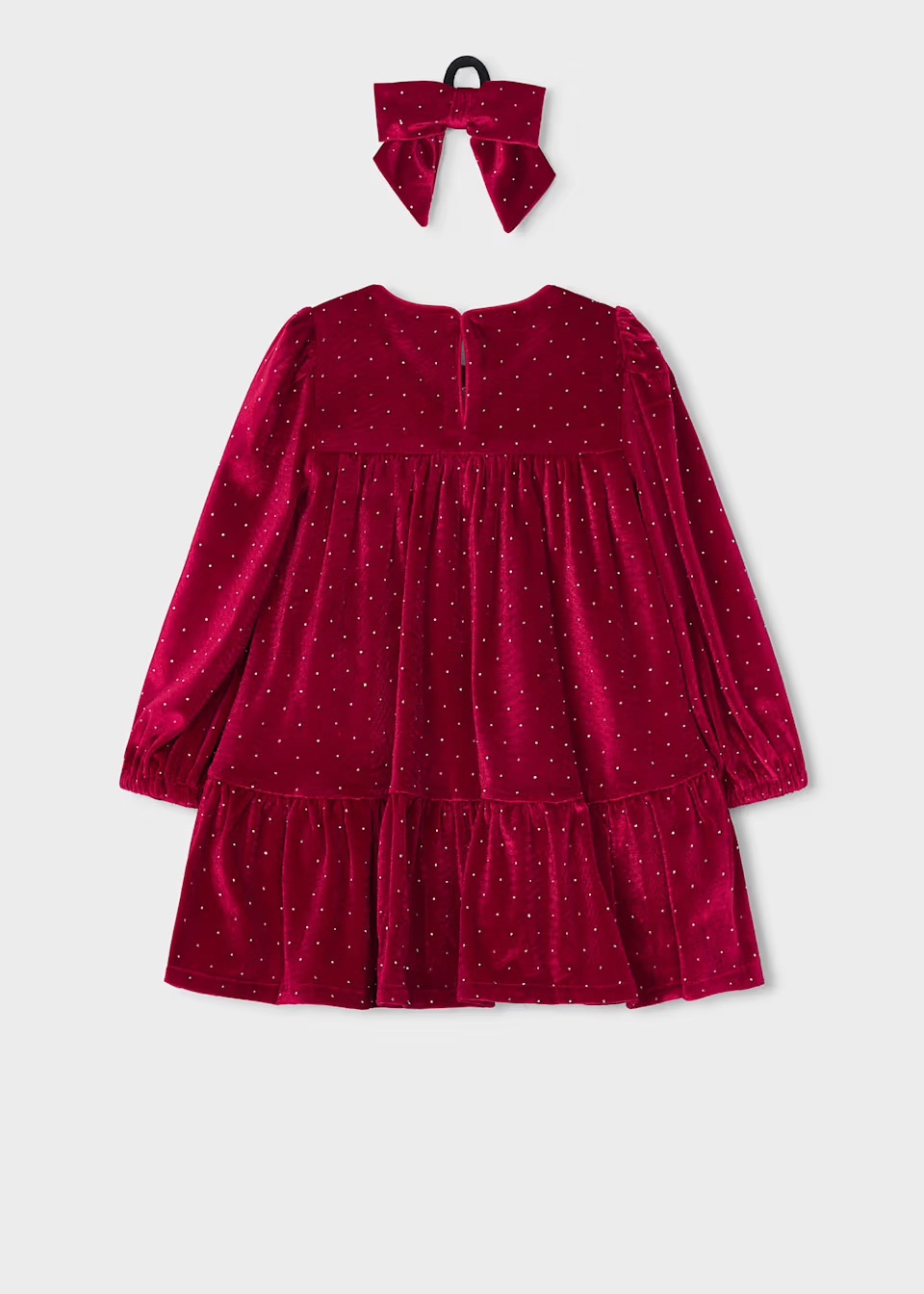 Mayoral Mayoral Velvet Dress w/ Hair Tie