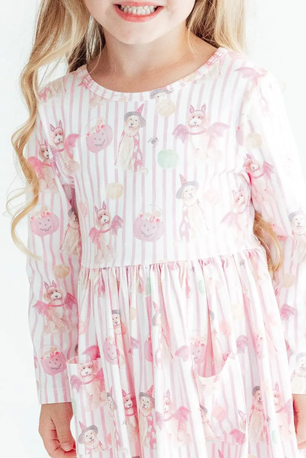 Mila & Rose Mila & Rose Pawsitively Spooky S/S Pocket Twirl Dress