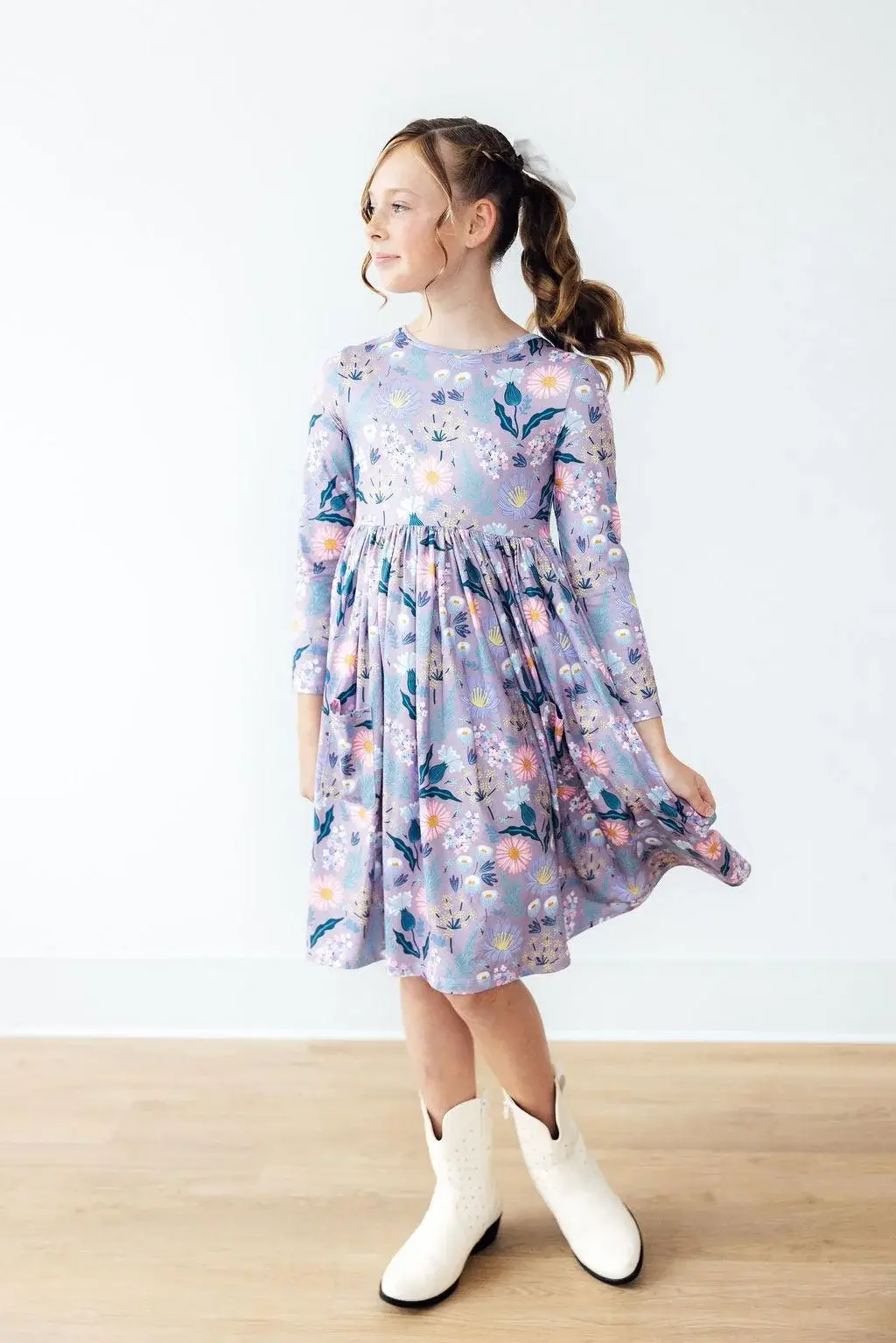 Mila & Rose Mila & Rose Honeysuckle S/S Pocket Twirl Dress