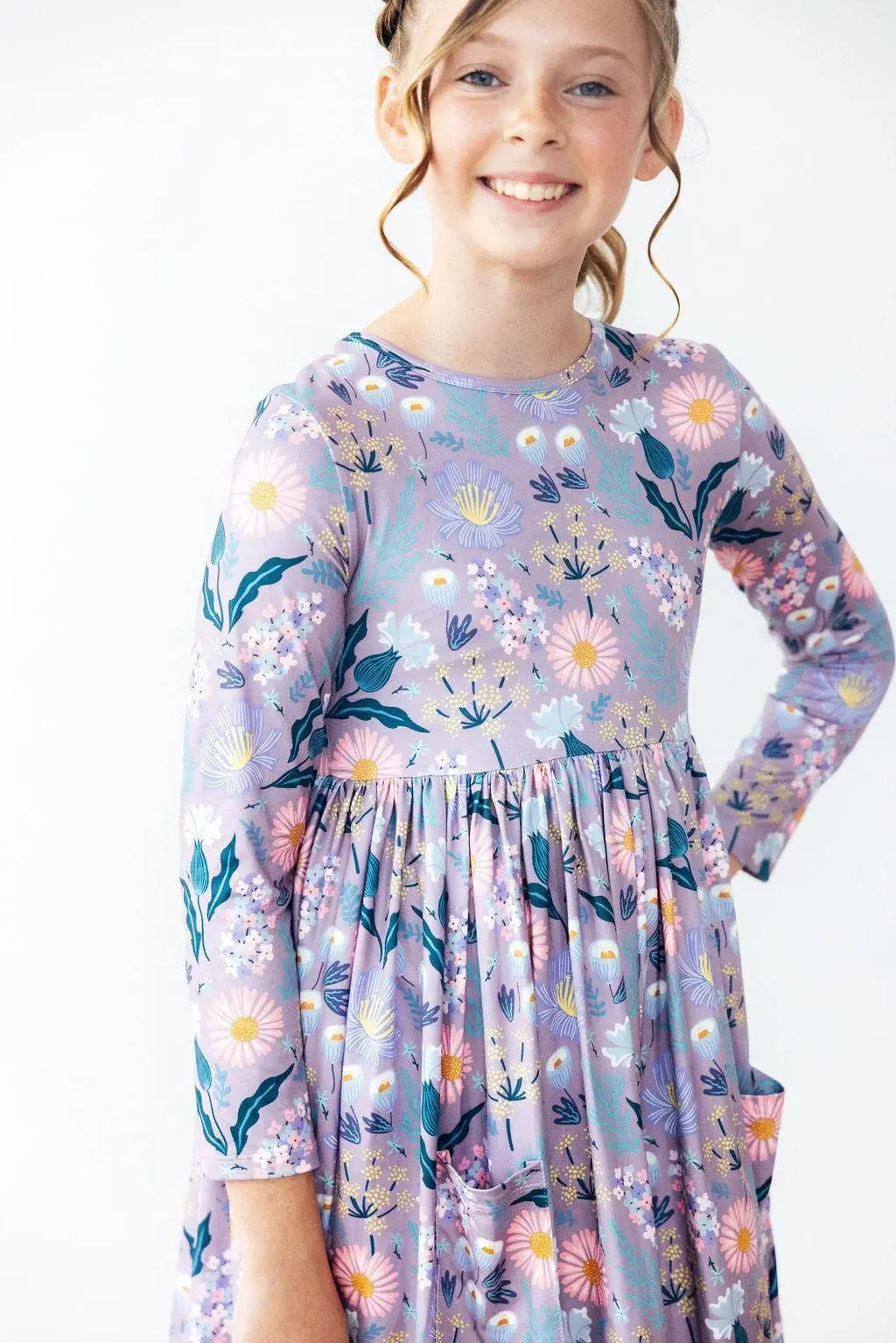 Mila & Rose Mila & Rose Honeysuckle S/S Pocket Twirl Dress
