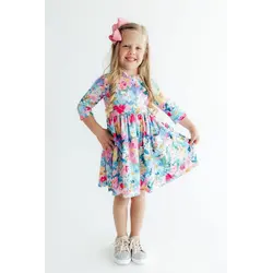 Mila & Rose Mila & Rose Flower Market S/S Pocket Twirl Dress