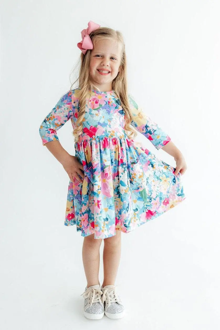 Mila & Rose Mila & Rose Flower Market S/S Pocket Twirl Dress