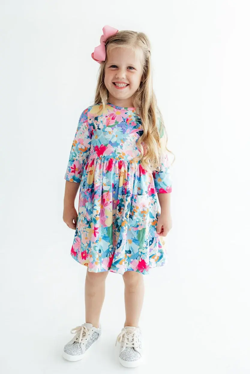 Mila & Rose Mila & Rose Flower Market S/S Pocket Twirl Dress