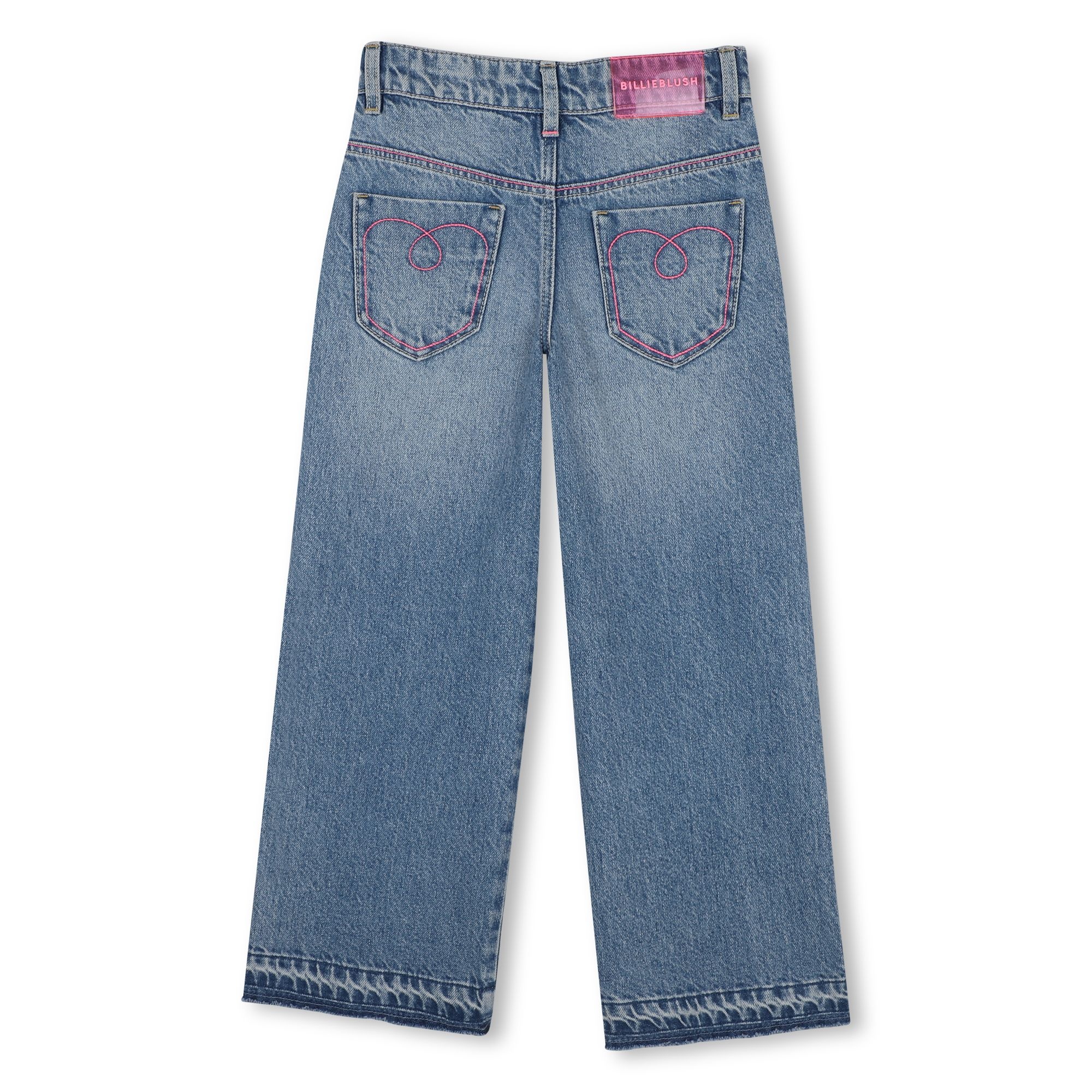 Billieblush Billieblush Straight Leg Jean w/ Hearts
