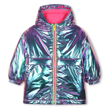Billieblush Billieblush Shiny Windbreaker With Polar Fleece Lining