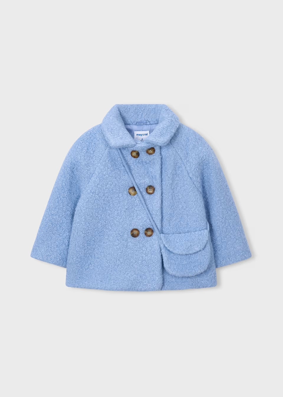 Mayoral Mayoral Boucle Coat w/Purse