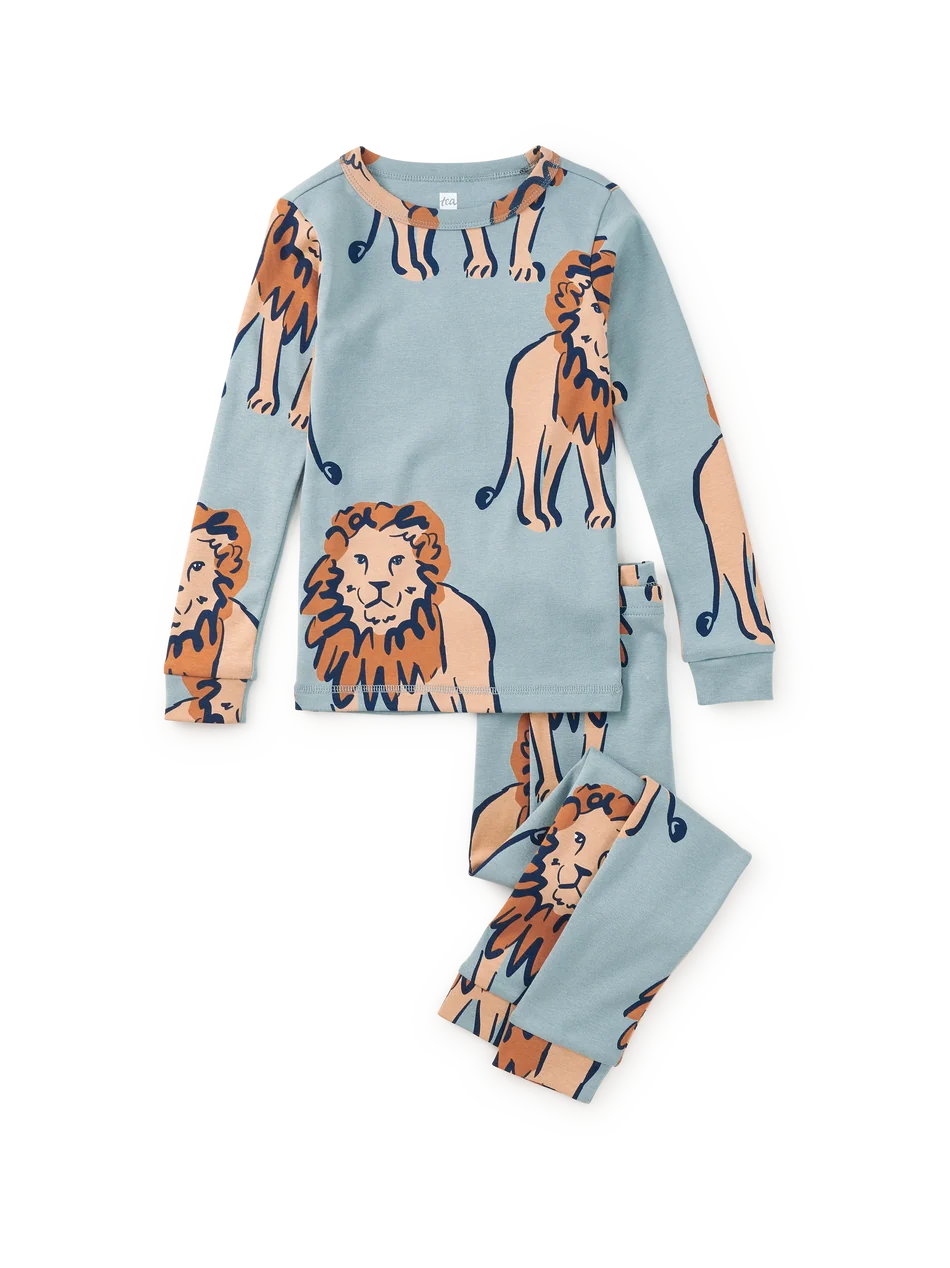 Tea Collection Tea Goodnight Pajama Set Lionheart Lullaby