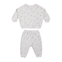 Quincy Mae Quincy Mae Stars Waffle Slouch Set