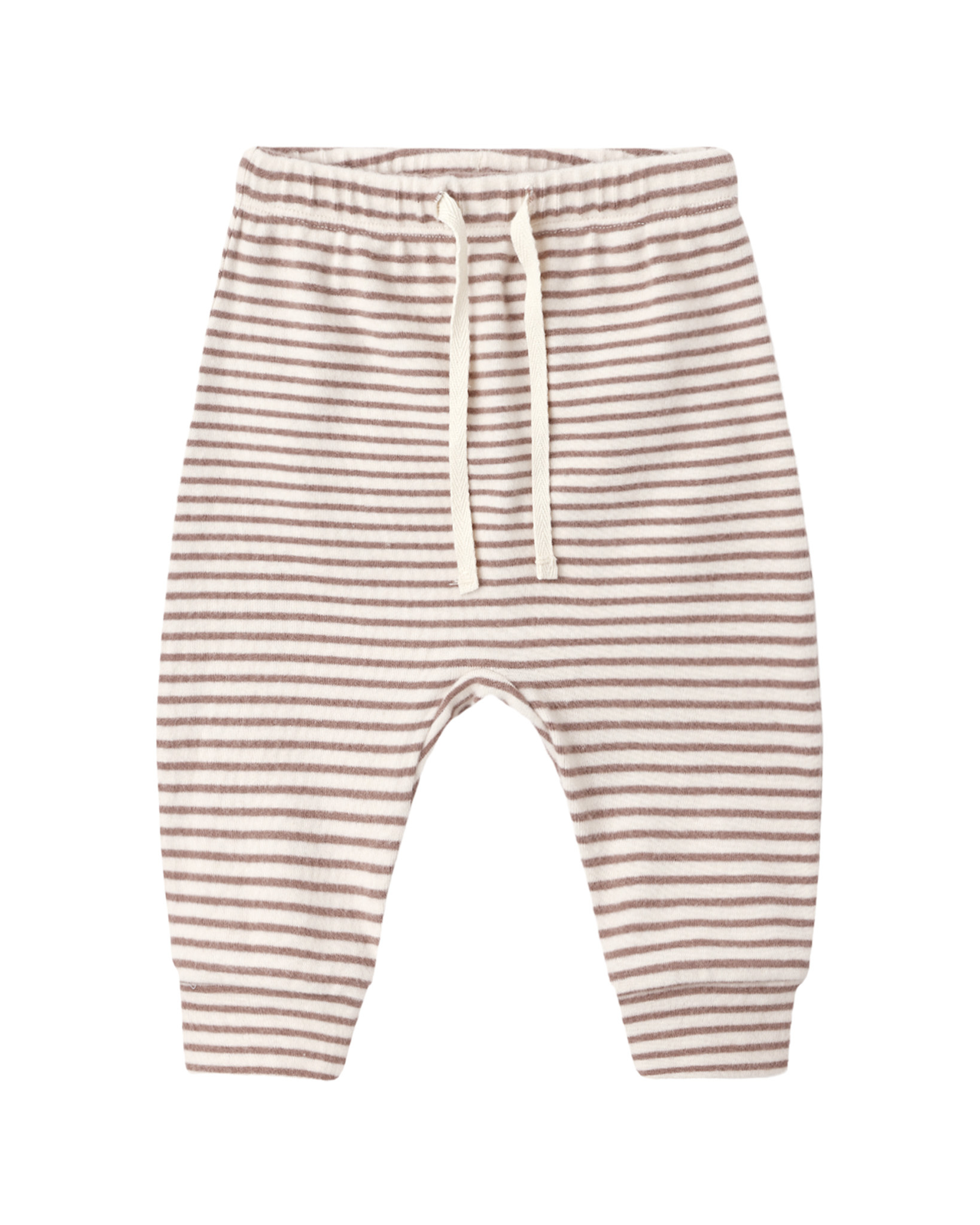 Quincy Mae Quincy Mae Drawstring Microstripe Long Sleeve Tee & Pant Set