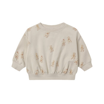 Quincy Mae Quincy Mae Gingerbread Relaxed Fleece Sweatshirt