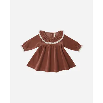 Quincy Mae Quincy Mae Velour Baby Dress