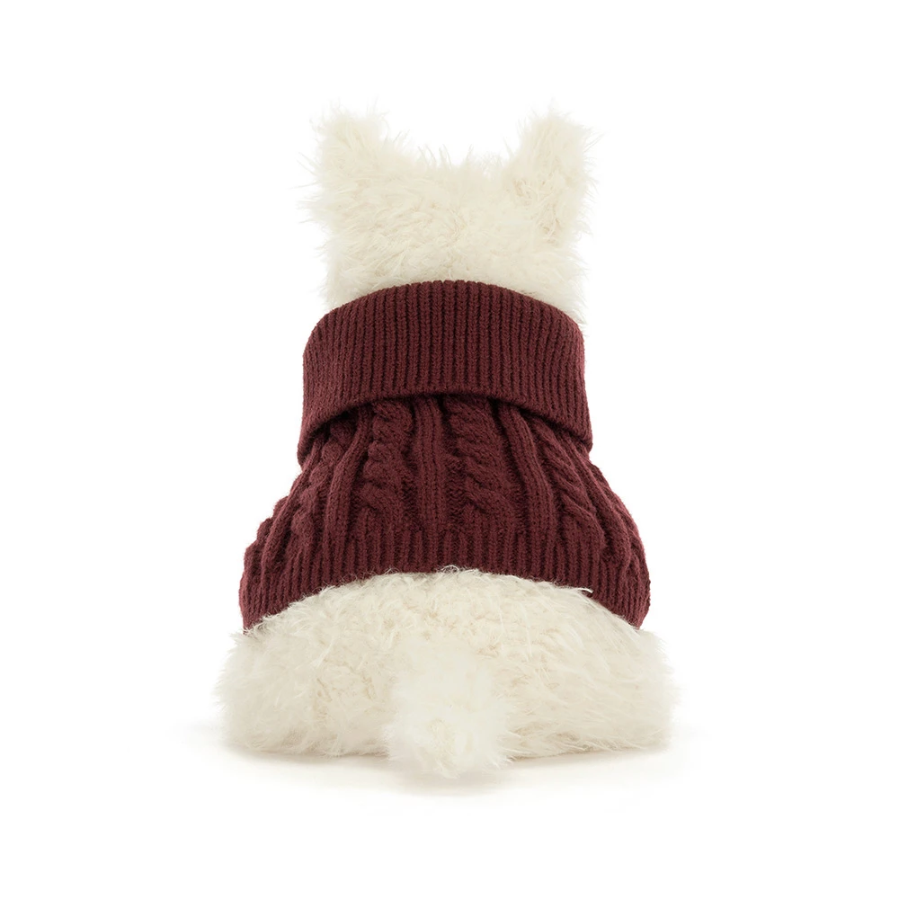 JellyCat Jellycat Munro Scottie Dog Winter Jumper Outfit