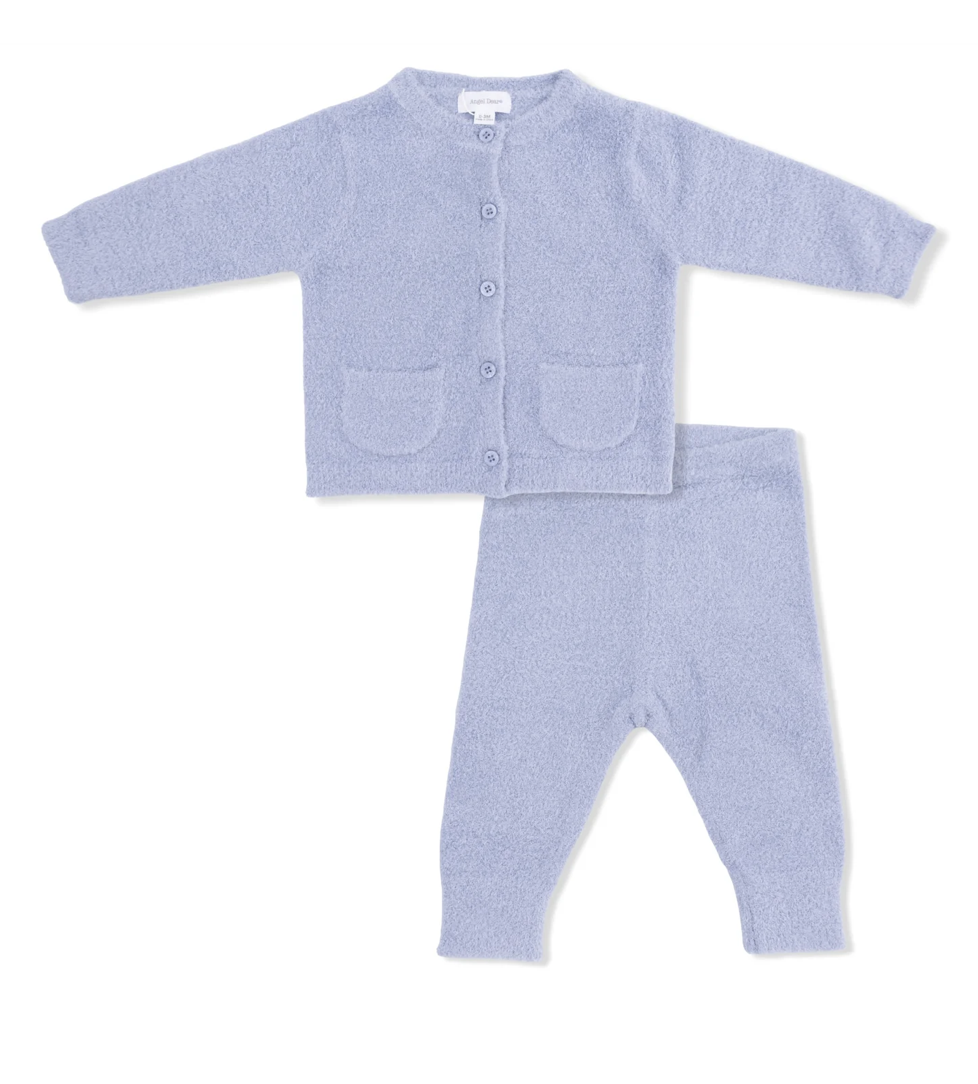 Angel Dear Angel Dear Chenille Button Down Cardigan 4 Piece Set
