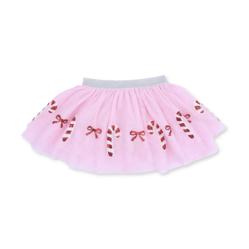 Angel Dear Angel Dear Candy Canes Tutu Skirt With Bike Shorts